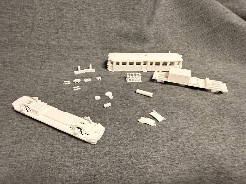 Spur TT (1:120) Automotor Malaxa 900 / Baureihe 77 Bausatz Triebwagen Modellbau