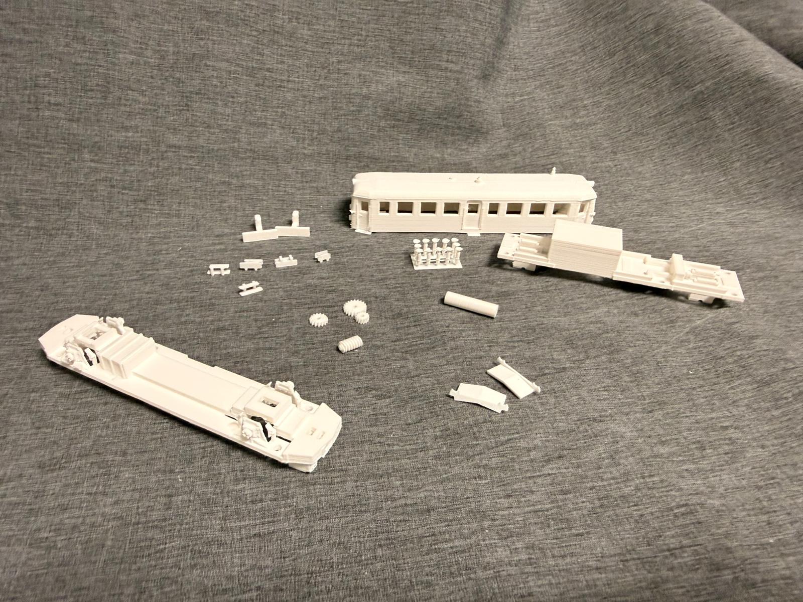 Spur TT (1:120) Automotor Malaxa 900 / Baureihe 77 Bausatz Triebwagen Modellbau