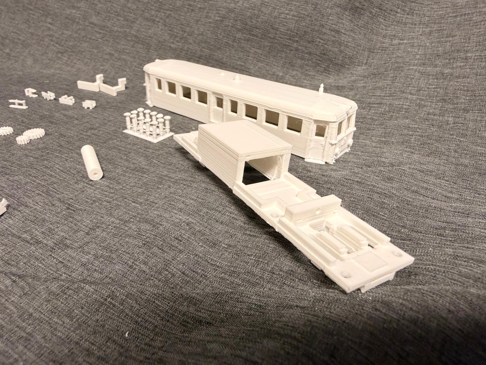 Spur TT (1:120) Automotor Malaxa 900 / Baureihe 77 Bausatz Triebwagen Modellbau