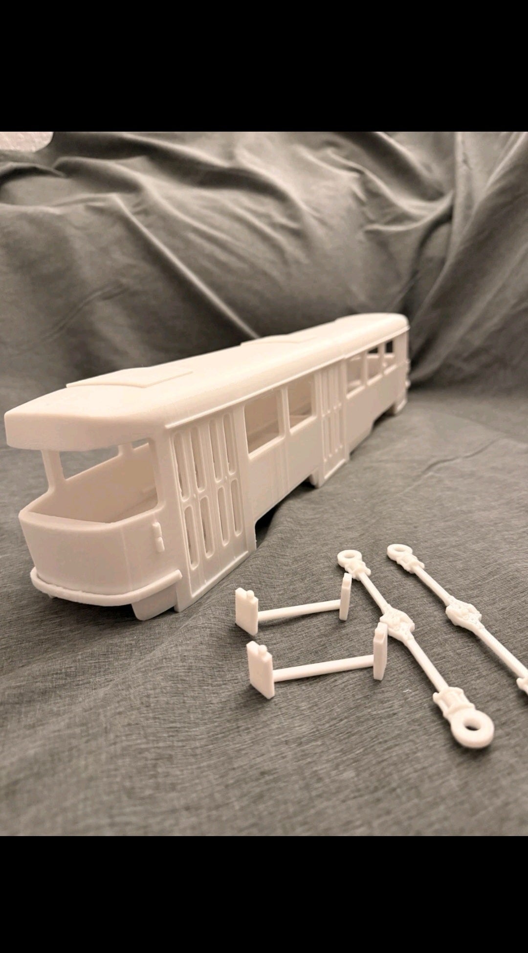 Spur 0 1:45 Tatra B3 Straßenbahn Beiwagen Bausatz – Straßenbahnmodell Modellbahn