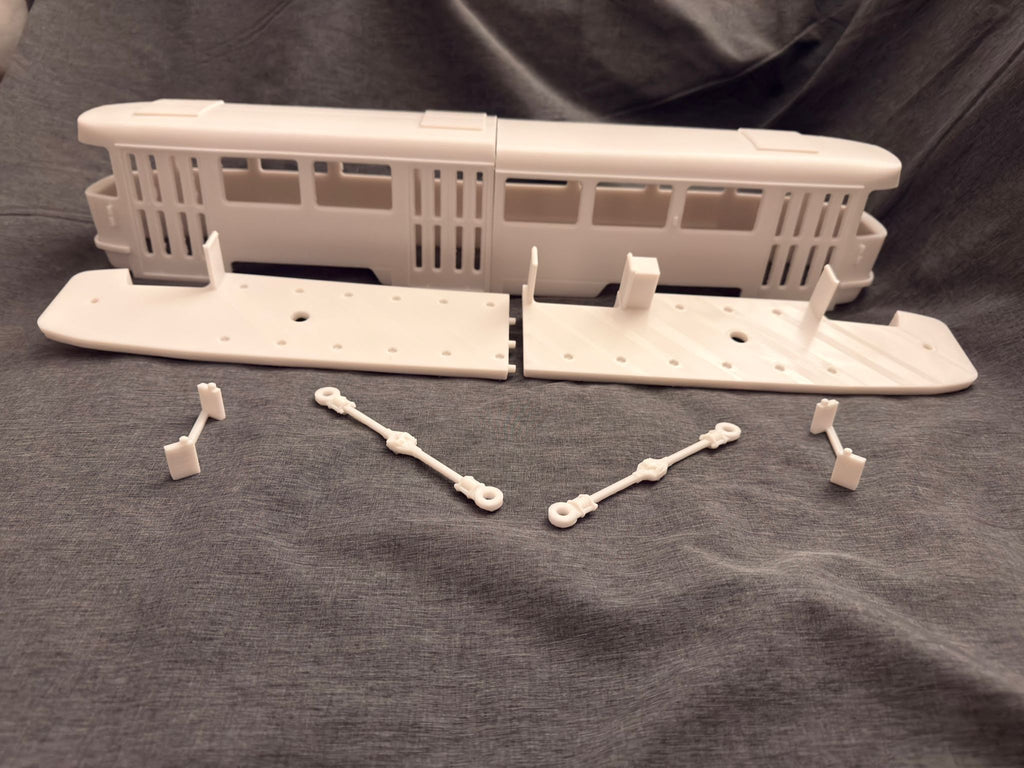 Spur G 1:22,5 Tatra B4 Straßenbahn Beiwagen Bausatz, passend Zu LGB & Gartenbahn